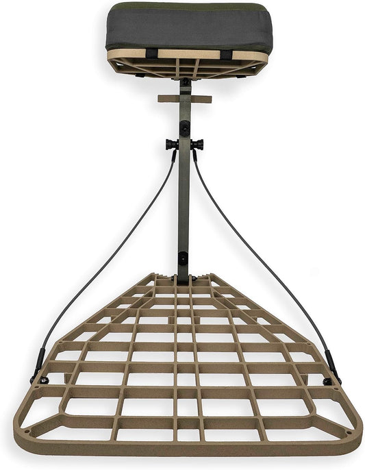 🏹🍂 Ultralight Aluminum Tree Stand for Hunting – Deluxe Hang On Platform, 26"x17.5" | Easy to Set Up 🌳
